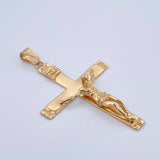 Dije Cruz Cristo 7.1gr / 5.4cm / Liso Oro Amarillo 18K &