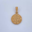 Pendant Saint Benedict 1.65gr / 0.8in / Polished 18K Gold &
