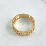 Tribal Ring 5.4gr / T10 3/4 / 18K Yellow Gold