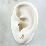 Stud Earrings Sheet 0.7gr / 7.6mm Yellow Gold 18K