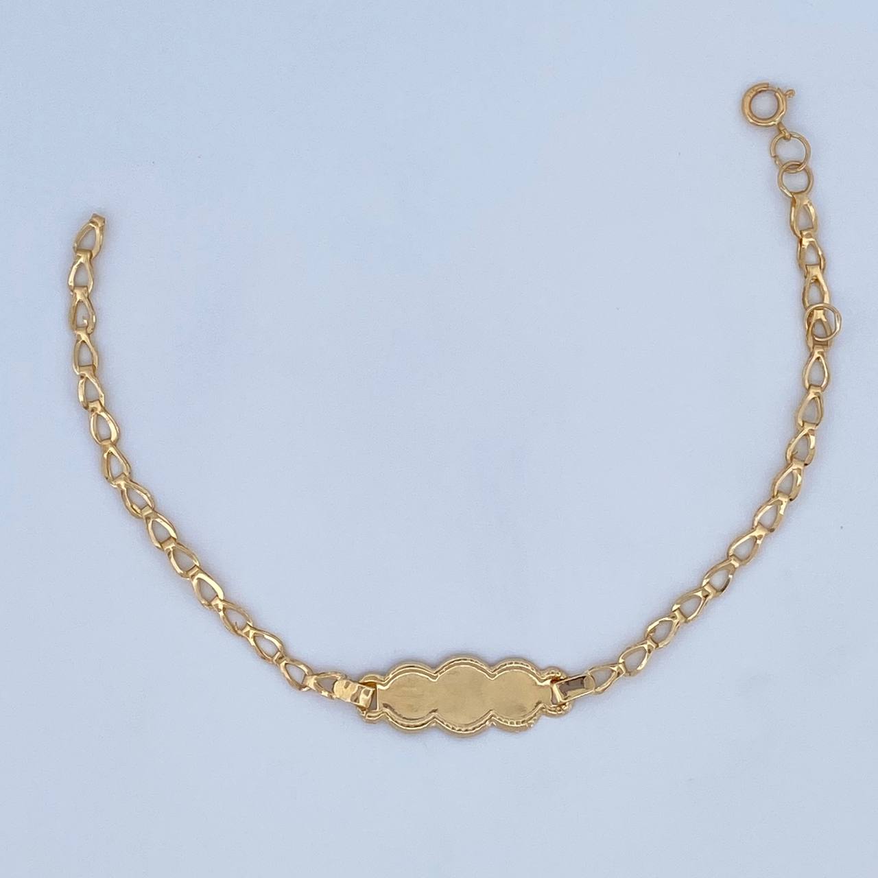 Baby Ojiva Bracelet 1.45gr / 15.5cm / 18K Yellow Gold &