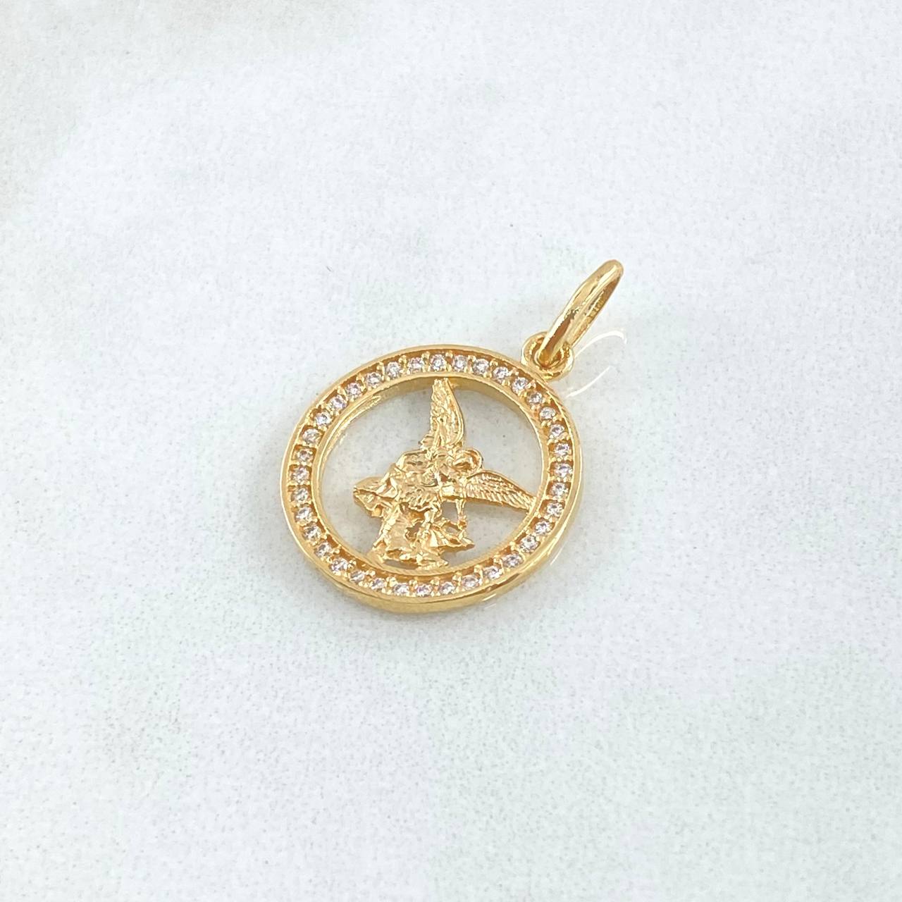 San Miguel Archangel Pendant 1.8gr / 2.5cm / 18K Yellow Gold
