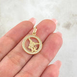 Dije San Miguel Arcangel 1.85gr / 2.5cm / Oro Amarillo 18K