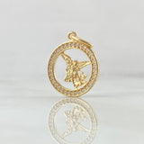 San Miguel Archangel Pendant 1.8gr / 2.5cm / 18K Yellow Gold