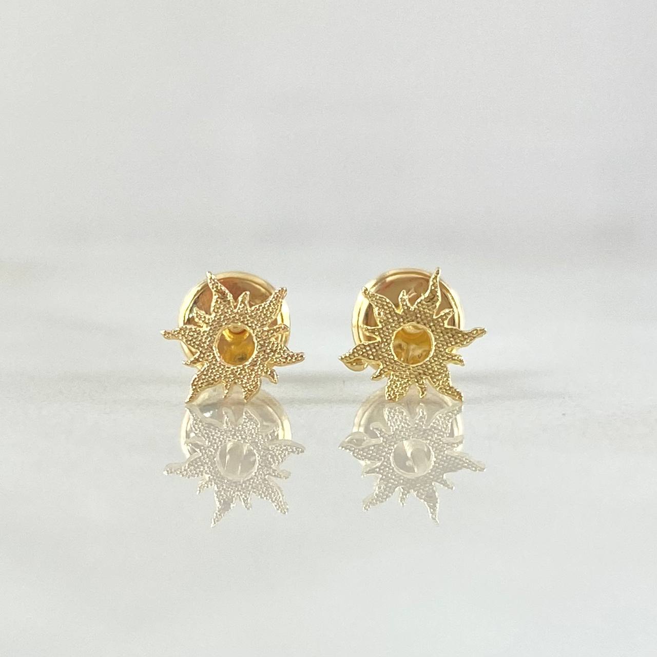 Stud Earrings Sol 0.65gr / 6mm Yellow Gold 18K ©