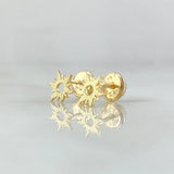 Topos Sol 0.65gr / 6mm Oro Amarillo 18K