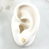 Stud Earrings Sol 0.65gr / 6mm Yellow Gold 18K ©