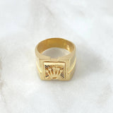 Anillo RX Cuadrado 6.35gr / T9 3/4 / Oro Amarillo 18K ©