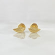Stud Earrings Leaf 0.75gr / 18K Gold ©