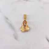 Pendant Christ Face 3.4gr / 2.7cm / Three 18K Golds &