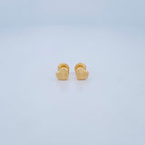 Stud Earrings Heart 0.6gr / 18K Yellow Gold &