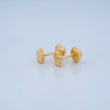 Stud Earrings Clover 0.5gr / 18K Yellow Gold &