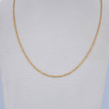 Cadena Singapur 1.25gr / 46cm / 0.76mm Oro Amarillo +3 18K $