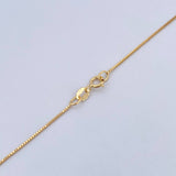 Cadena Veneciana 1.7gr / 45cm / 0.5mm Oro Amarillo +3 18K $