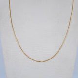 Cadena Veneciana 1.7gr / 45cm / 0.5mm Oro Amarillo +3 18K $