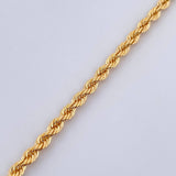 Rope Bracelet 5.2gr / 19.8cm / 4.2mm Yellow Gold +3 18K &