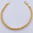Rope Bracelet 5.2gr / 19.8cm / 4.2mm Yellow Gold +3 18K &