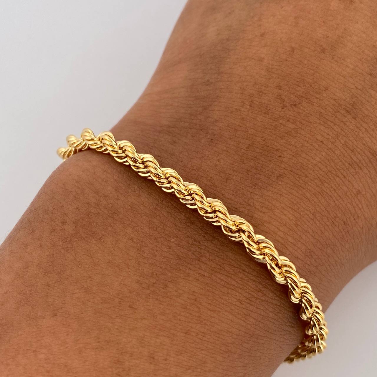 Rope Bracelet 5.2gr / 19.8cm / 4.2mm Yellow Gold +3 18K &