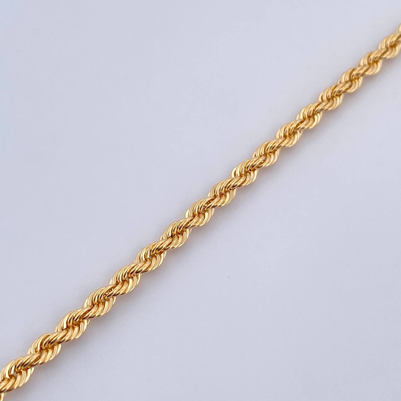 Rope Bracelet 3.1gr / 18.8cm / 2.9mm Yellow Gold +3 18K &