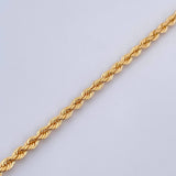 Rope Bracelet 3.1gr / 18.8cm / 2.9mm Yellow Gold +3 18K &