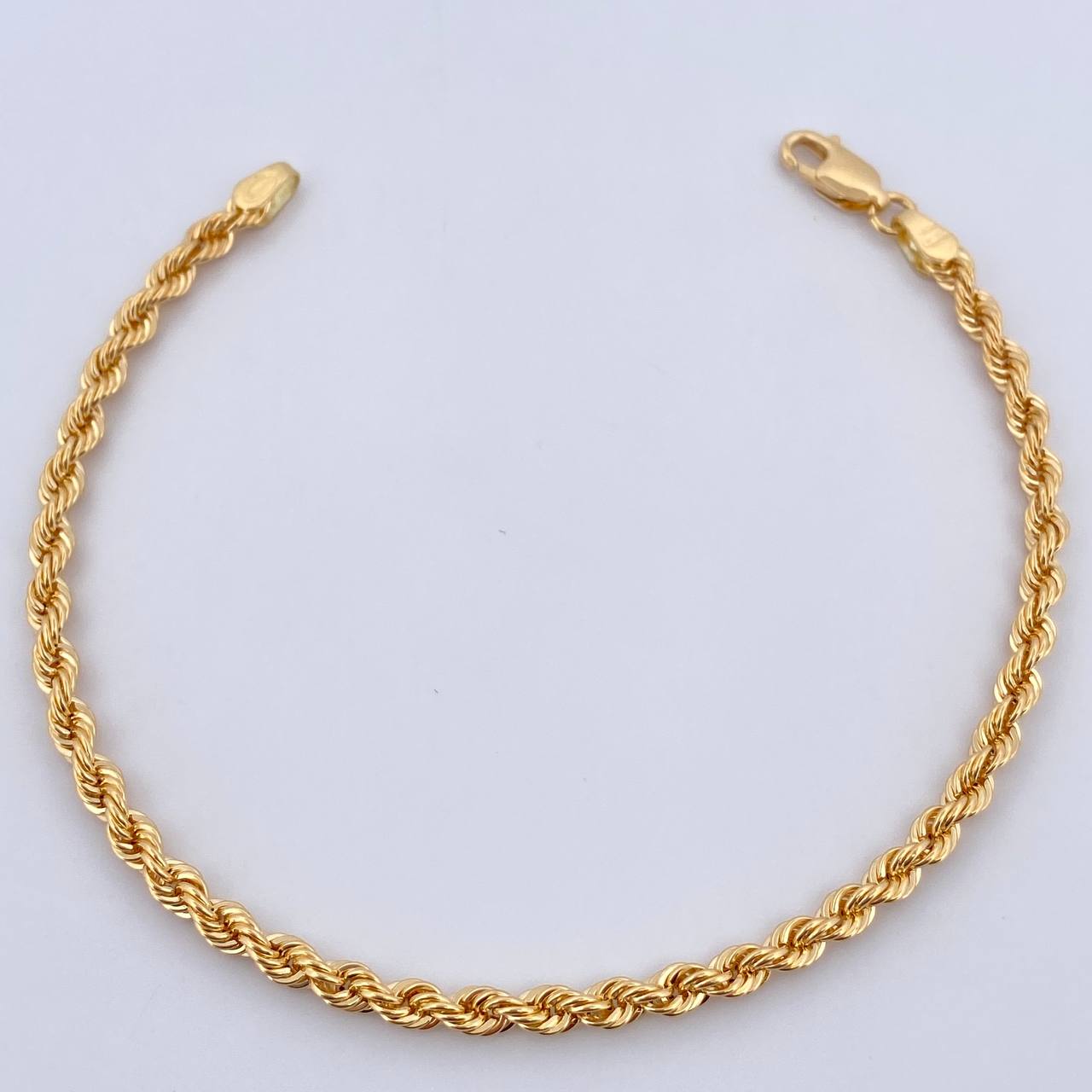 Rope Bracelet 3.05gr / 19cm / 3mm Yellow Gold +3 18K &