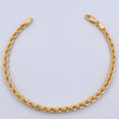 Rope Bracelet 3.9gr / 19.3cm / 3.5mm Yellow Gold +3 18K $