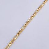 Figaro Bracelet 1.8gr / 19.7cm / 2.6mm Yellow Gold +1 18K &
