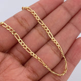 Figaro Bracelet 1.8gr / 19.7cm / 2.6mm Yellow Gold +1 18K &