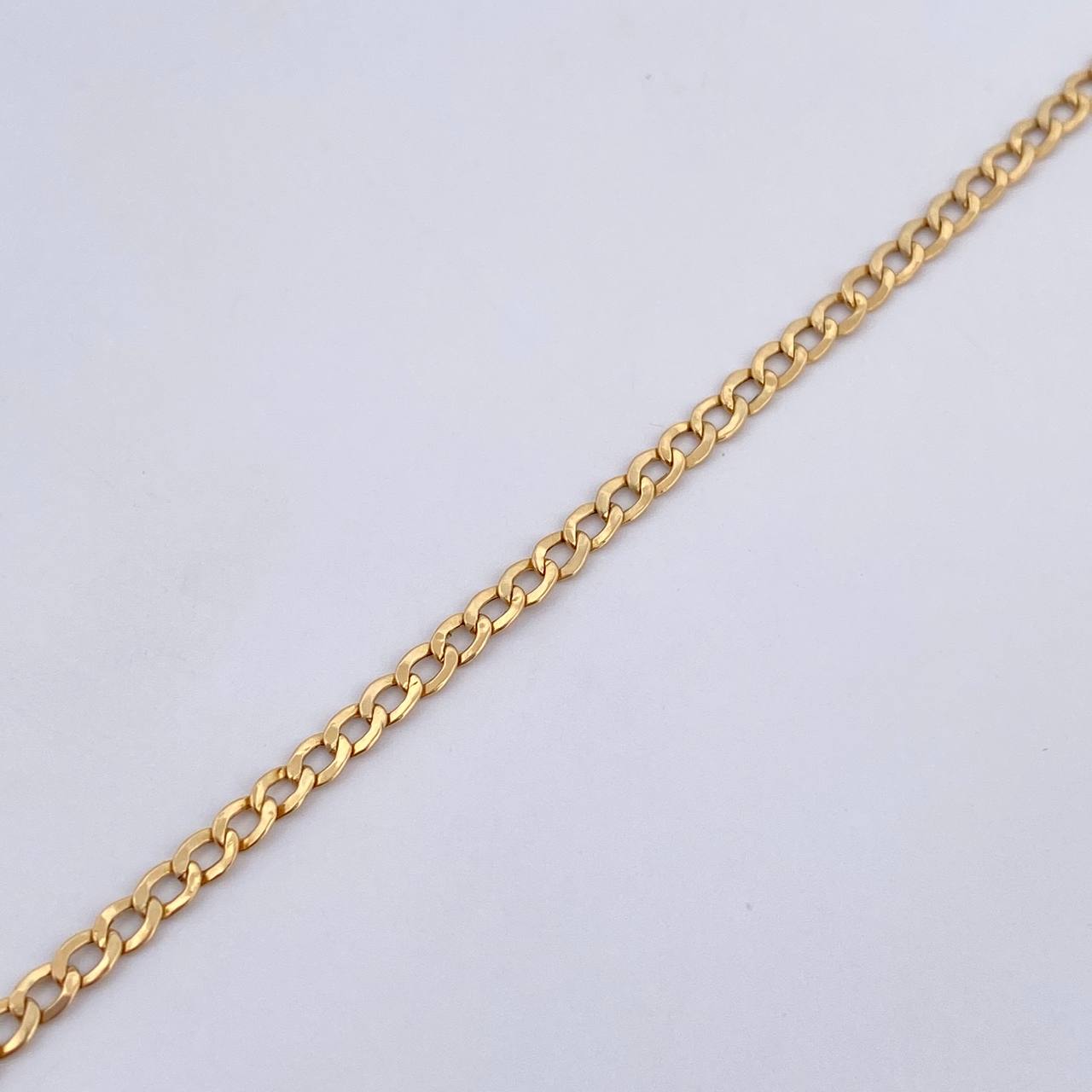 Cuban Links Bracelet 1.1gr / 19.4cm / 2.2mm Yellow Gold +1 18K $