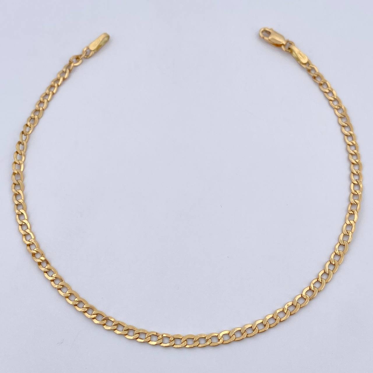 Cuban Links Bracelet 1.1gr / 19.4cm / 2.2mm Yellow Gold +1 18K $