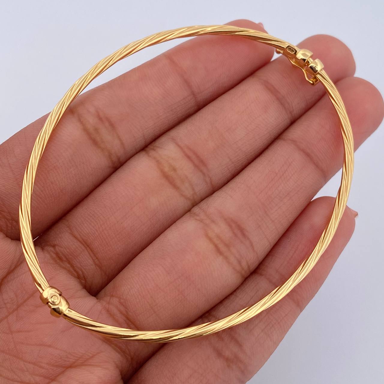 Pulso Aro 3.05gr / 19.1cm / 1.7mm Entorchado Oro Amarillo +4 18K &