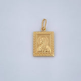 Pendant Virgin of Carmen - Christ 0.8gr / 0.8in / 18K Yellow Gold &