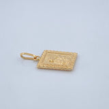 Pendant Virgin of Carmen - Christ 0.8gr / 0.8in / 18K Yellow Gold &