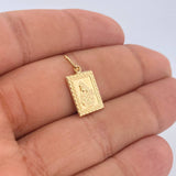 Pendant Virgin of Carmen - Christ 0.8gr / 0.8in / 18K Yellow Gold &