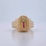 Virgin Guadalupe Ring 4.3gr / Size 7 / 18K Yellow Gold &
