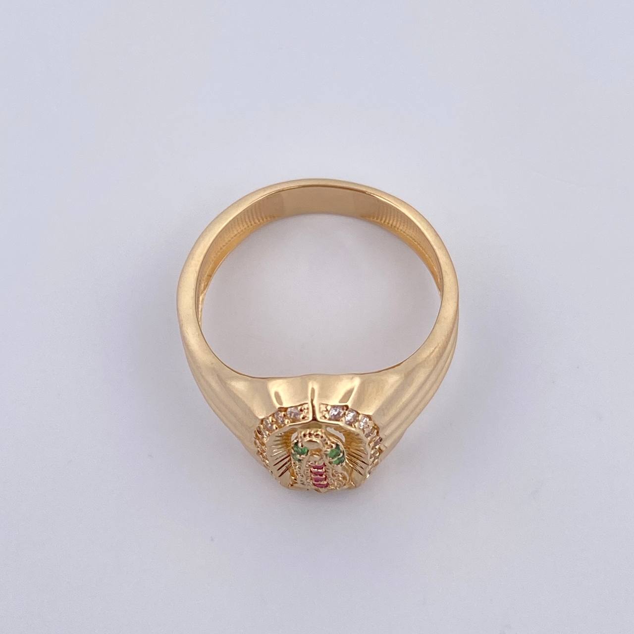 Virgin Guadalupe Ring 4.3gr / Size 7 / 18K Yellow Gold &