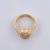 Virgin Guadalupe Ring 4.3gr / Size 7 / 18K Yellow Gold &