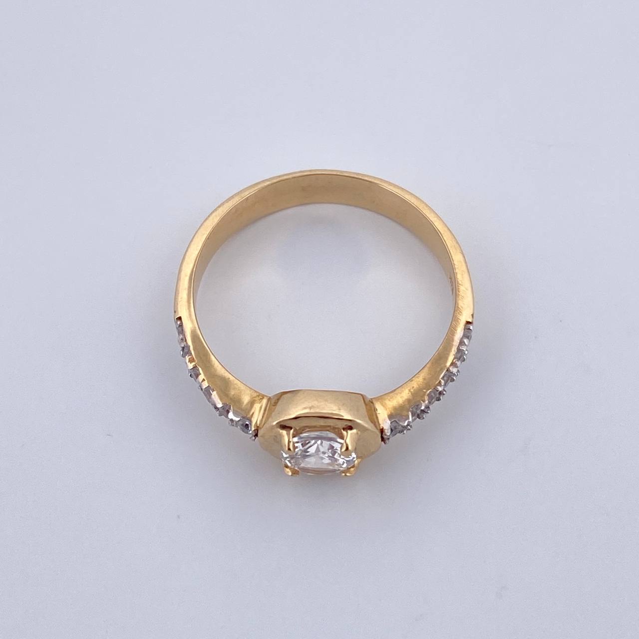 Circle Churumbela Ring 3.65gr / Size 7 1/4 / Two-tone Yellow White 18K Gold &