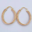 Camille Hoop Earrings 2.35gr / 3.7cm / Three 18K Golds
