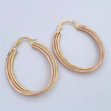 Camille Hoop Earrings 2.35gr / 3.7cm / Three 18K Golds