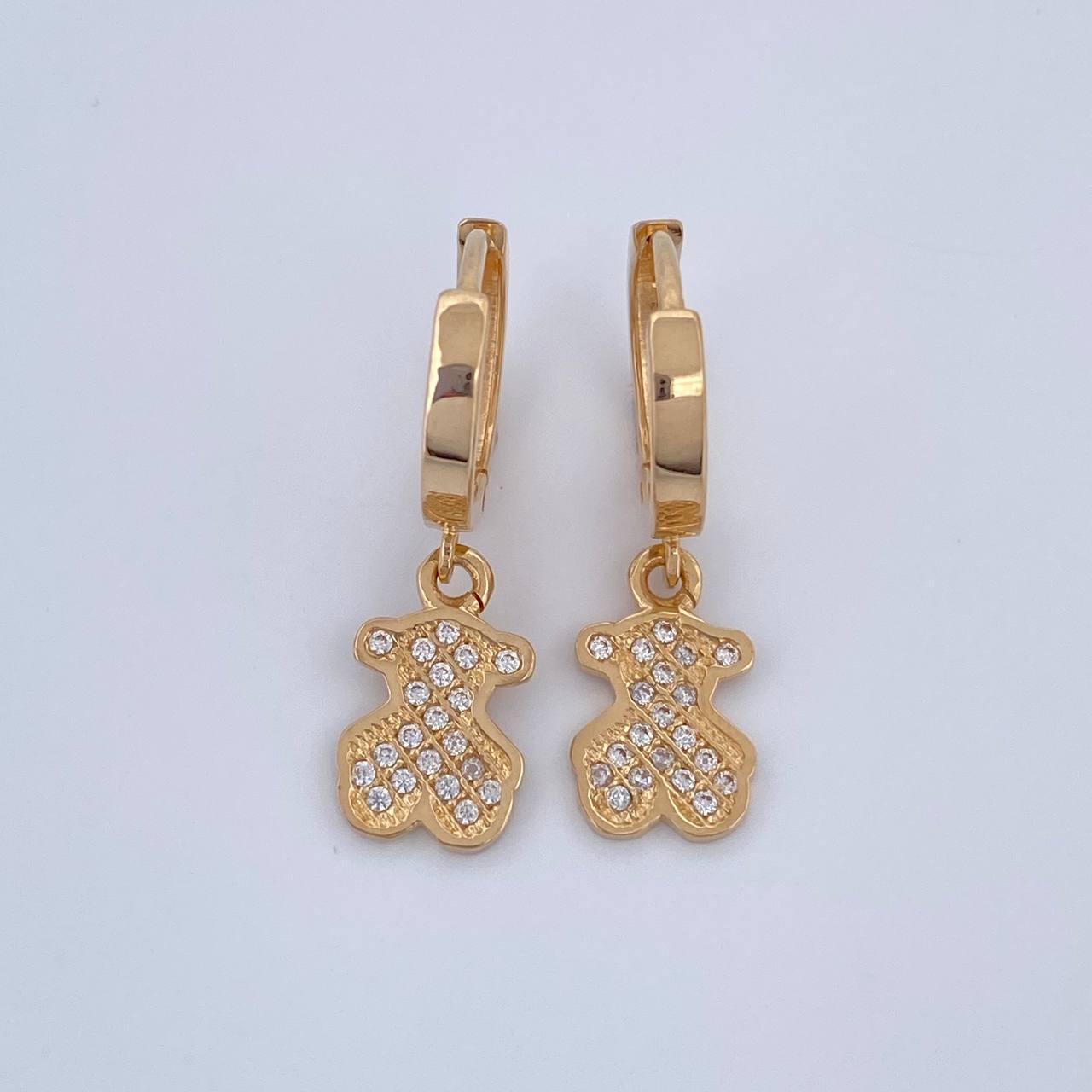 Candongas Oso Ts 3.25gr / 2.4cm / Oro Amarillo 18K &