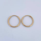 Hoop Earrings Hoop 0.65gr / 1.2cm / 18K Yellow Gold &