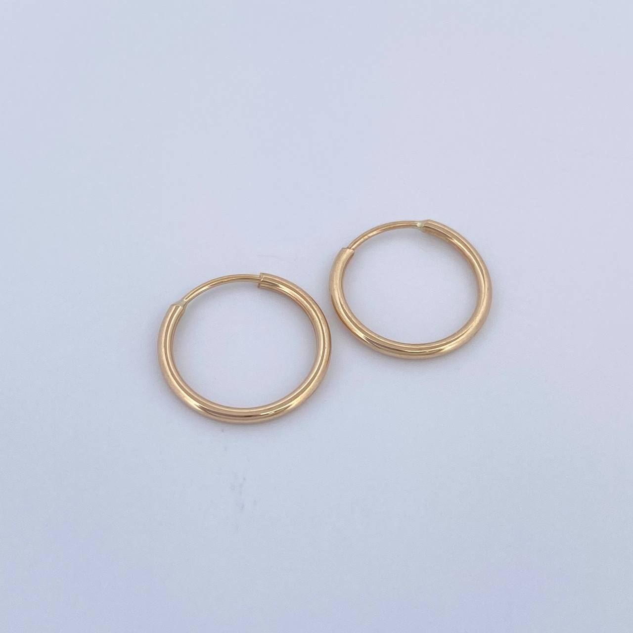 Hoop Earrings Hoop 0.65gr / 1.2cm / 18K Yellow Gold &