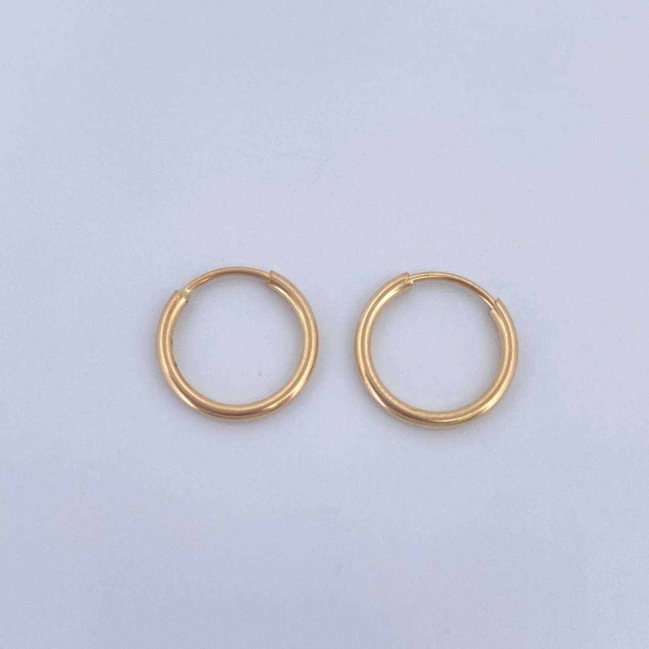 Hoop Earrings Hoop 0.55gr / 1cm / 18K Yellow Gold &