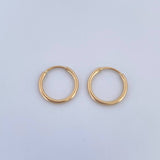 Hoop Earrings Hoop 0.55gr / 1cm / 18K Yellow Gold &