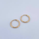Hoop Earrings Hoop 0.55gr / 1cm / 18K Yellow Gold &