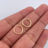 Hoop Earrings Hoop 0.5gr / 1cm / 18K Yellow Gold &