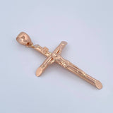 Pendant Cross Christ 2.75gr / 5.4cm / 18K Rose Gold &