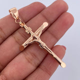 Pendant Cross Christ 2.75gr / 5.4cm / 18K Rose Gold &