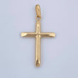 Pendant Cross 0.8gr / 3.3cm / 18K Yellow Gold &